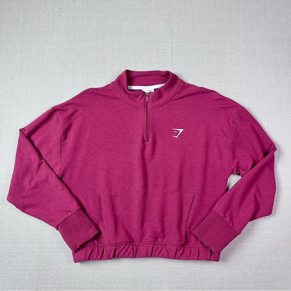 Gymshark 1/4 zip pullover womens large